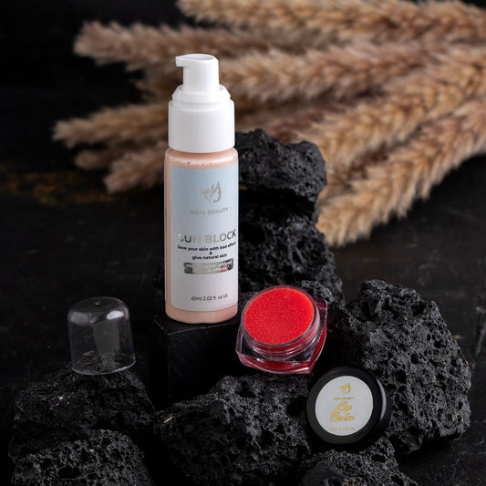 Sun Block With Tinted Lip Balm
