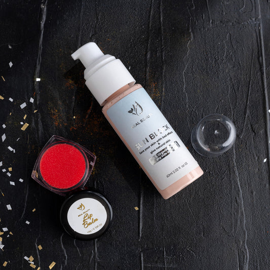 Sun Block With Tinted Lip Balm